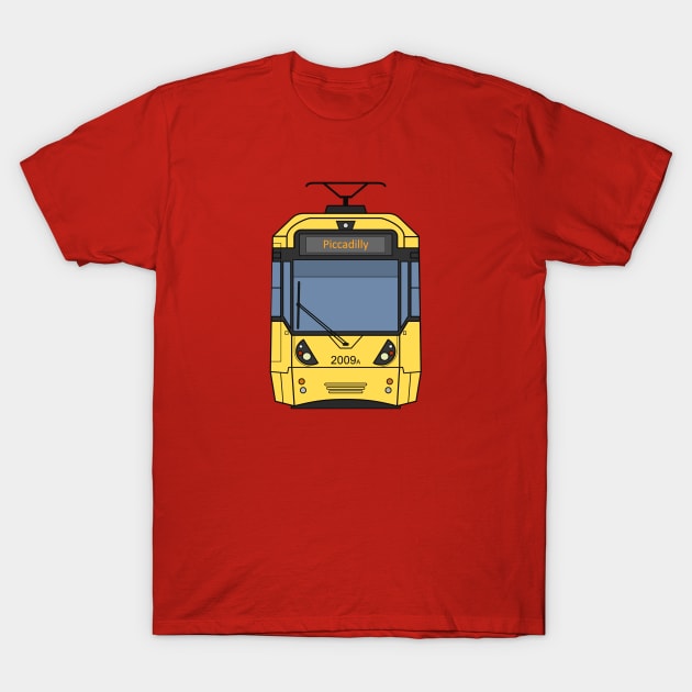 Manchester Tram (2009) T-Shirt by charlie-care